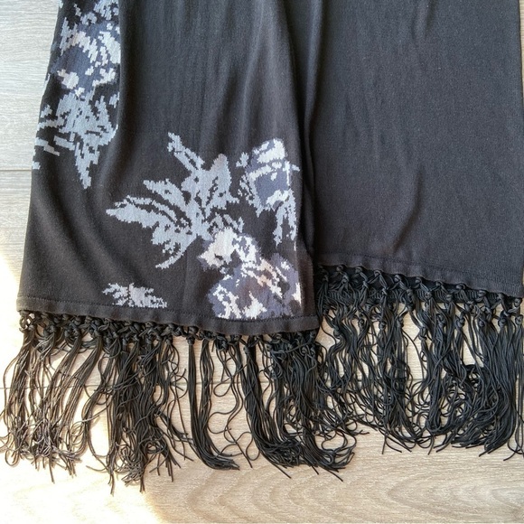 Rachel Roy Boho  Tassel Animal Pattern Lightweight Cardigan - Picture 10 of 16